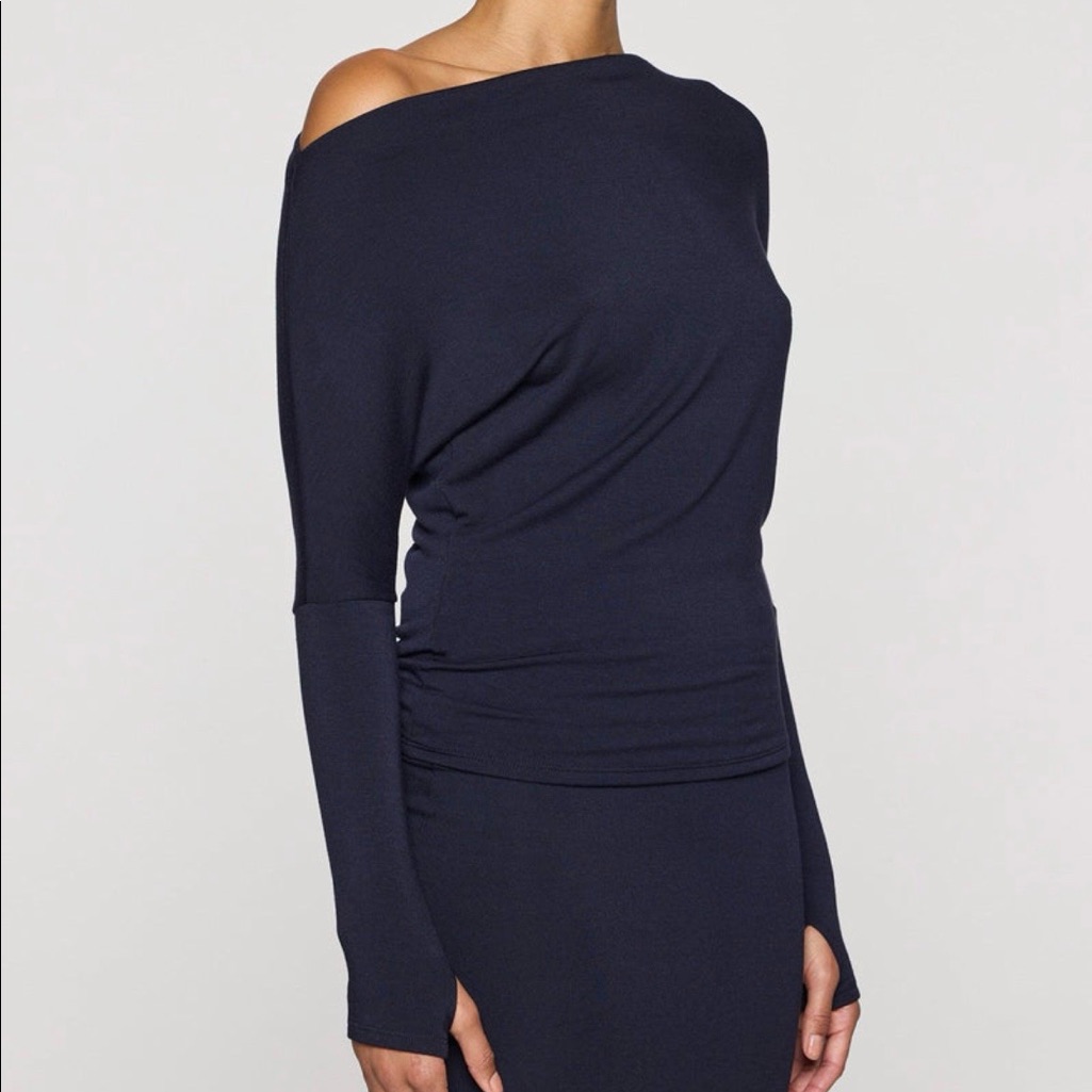 Bleusalt , The “Cindy Top” Size 2 Medium Navy, Excellent Condition